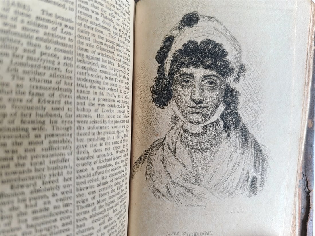 1804 MEMOIRS OF CELEBRATED FEMALE CHARACTERS Mary Pilkington ILLUSTRATED antique - 7