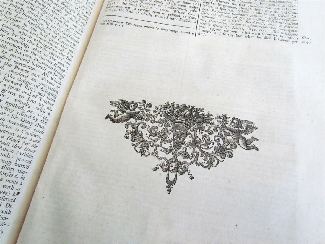 1721 HISTORY OF WRITERS & BISHOPS WHO HAD EDUCATION in OXFORD antique 2 FOLIOS - 4