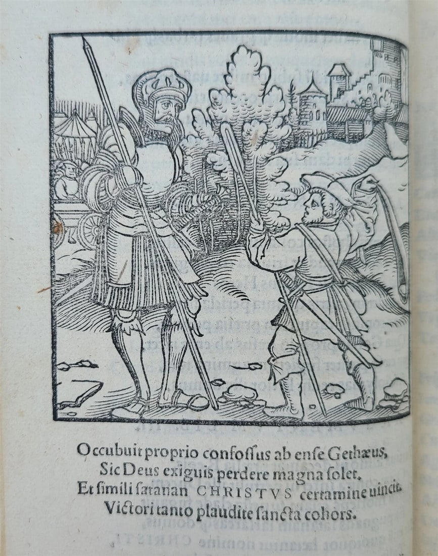1545 MONOMA DAVID & GOLIAPH POEMS CHIA DAVIDIS ET GOLIAE antique RARE - 2