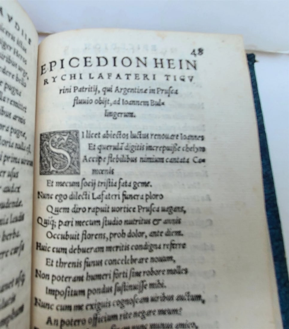 1545 MONOMA DAVID & GOLIAPH POEMS CHIA DAVIDIS ET GOLIAE antique RARE - 4