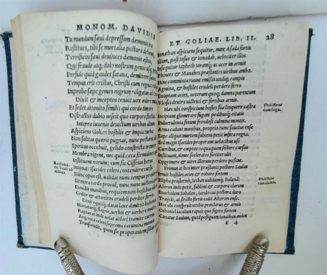 1545 MONOMA DAVID & GOLIAPH POEMS CHIA DAVIDIS ET GOLIAE antique RARE - 5