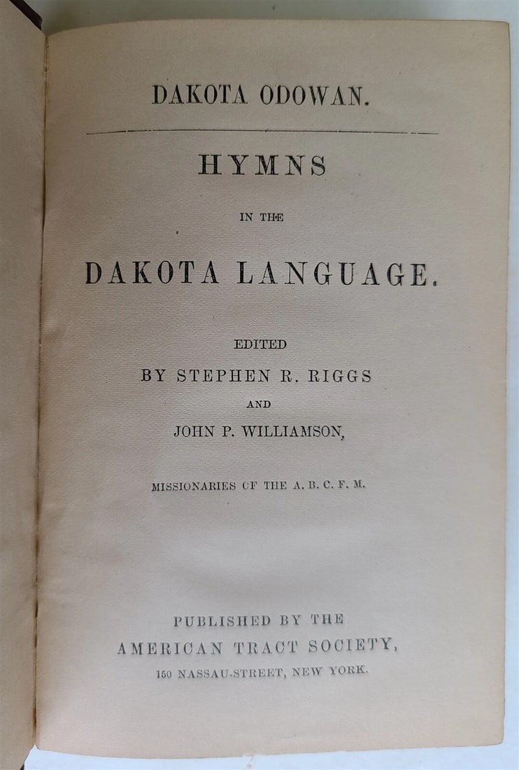 1890s BIBLE PSALMS HYMNS in DAKOTA INDIAN LANGUAGE antique AMERICANA rare - 2