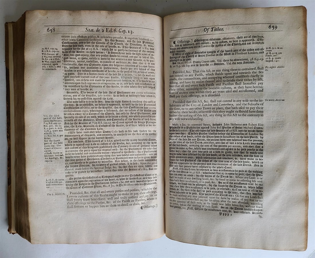 1681 SECOND PART of INSTITUTES of LAWS of ENGLAND antique in ENGLISH - 7