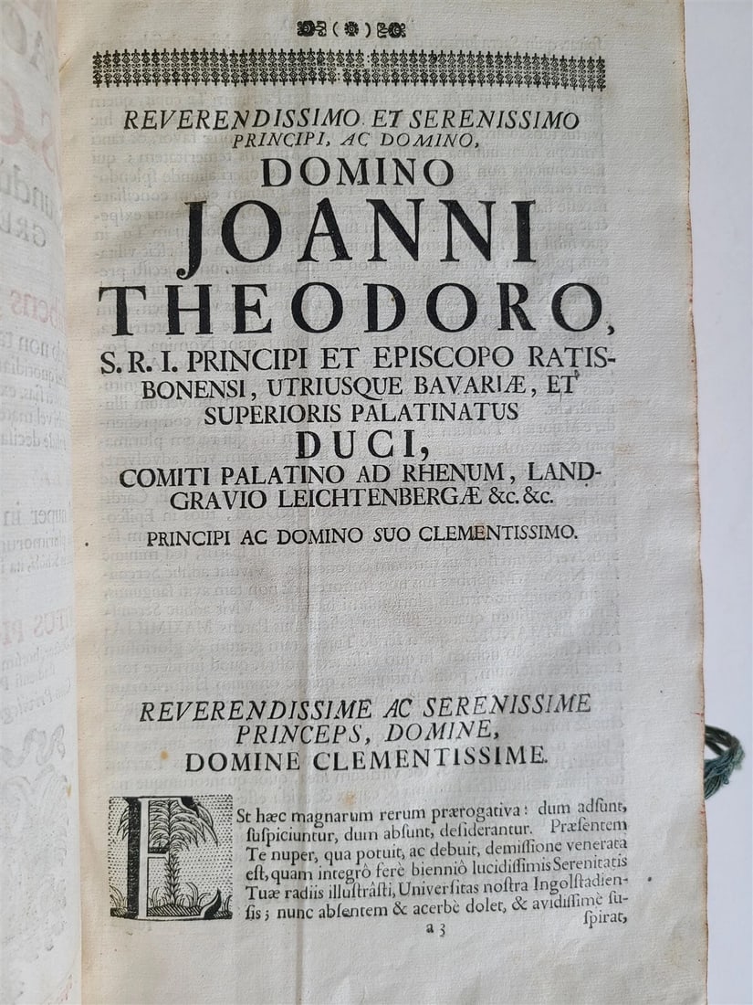 1723 CANON LAW Summa Jurisprudentiae Sacrae Universae antique FOLIO V. Pichler - 4