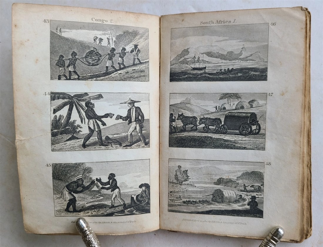 1821 SCENES in AFRICA antique illustrated CHILDRENS BOOK - 11