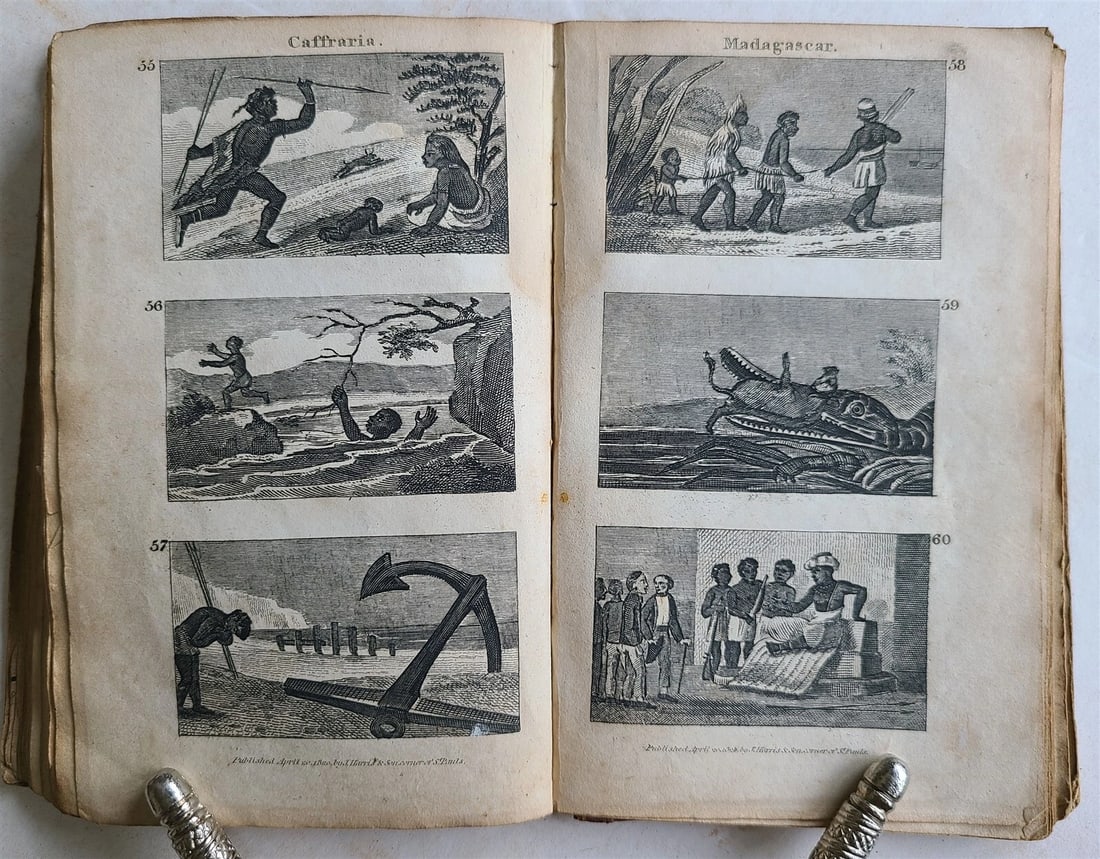 1821 SCENES in AFRICA antique illustrated CHILDRENS BOOK - 13