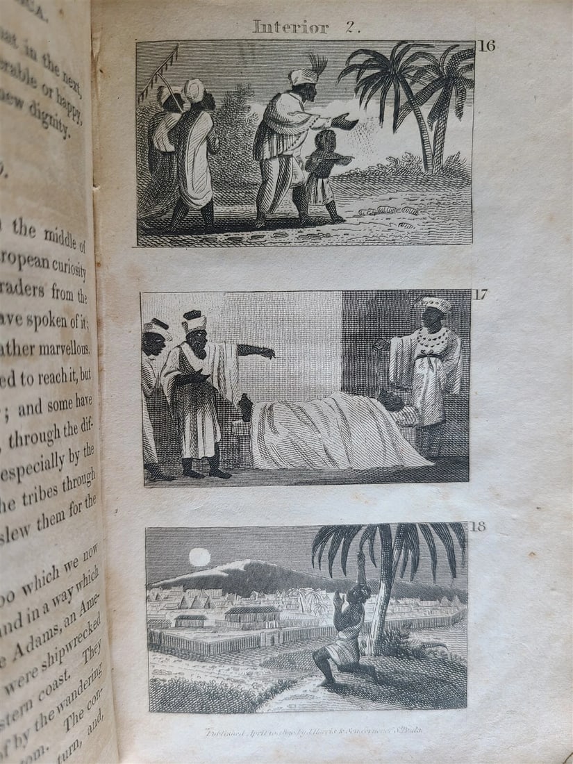 1821 SCENES in AFRICA antique illustrated CHILDRENS BOOK - 6