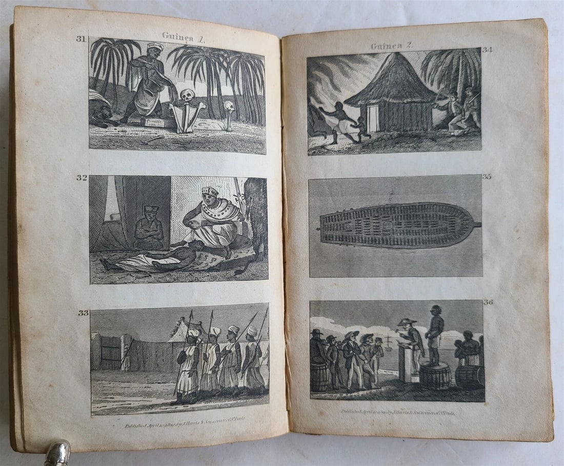1821 SCENES in AFRICA antique illustrated CHILDRENS BOOK - 9