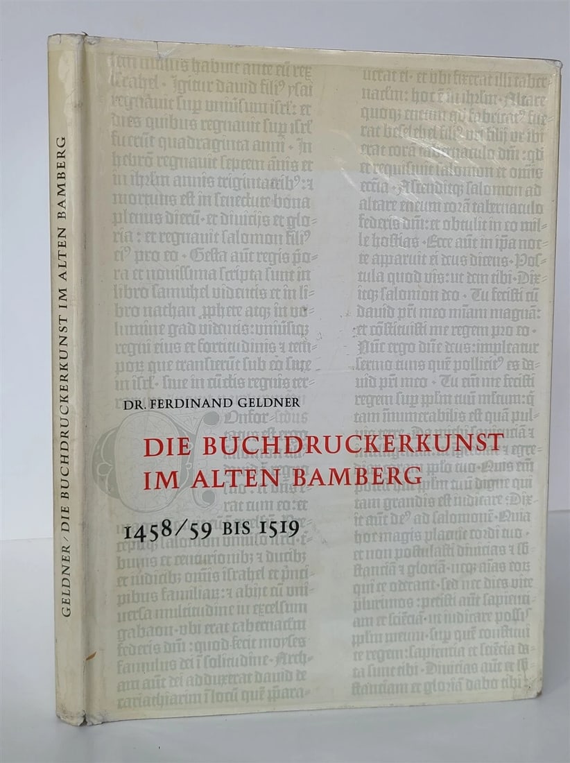 ART OF PRINTING IN OLD BAMBERG 1458/59 to 1519 in GERMAN illustrated 1964 ed. - 2