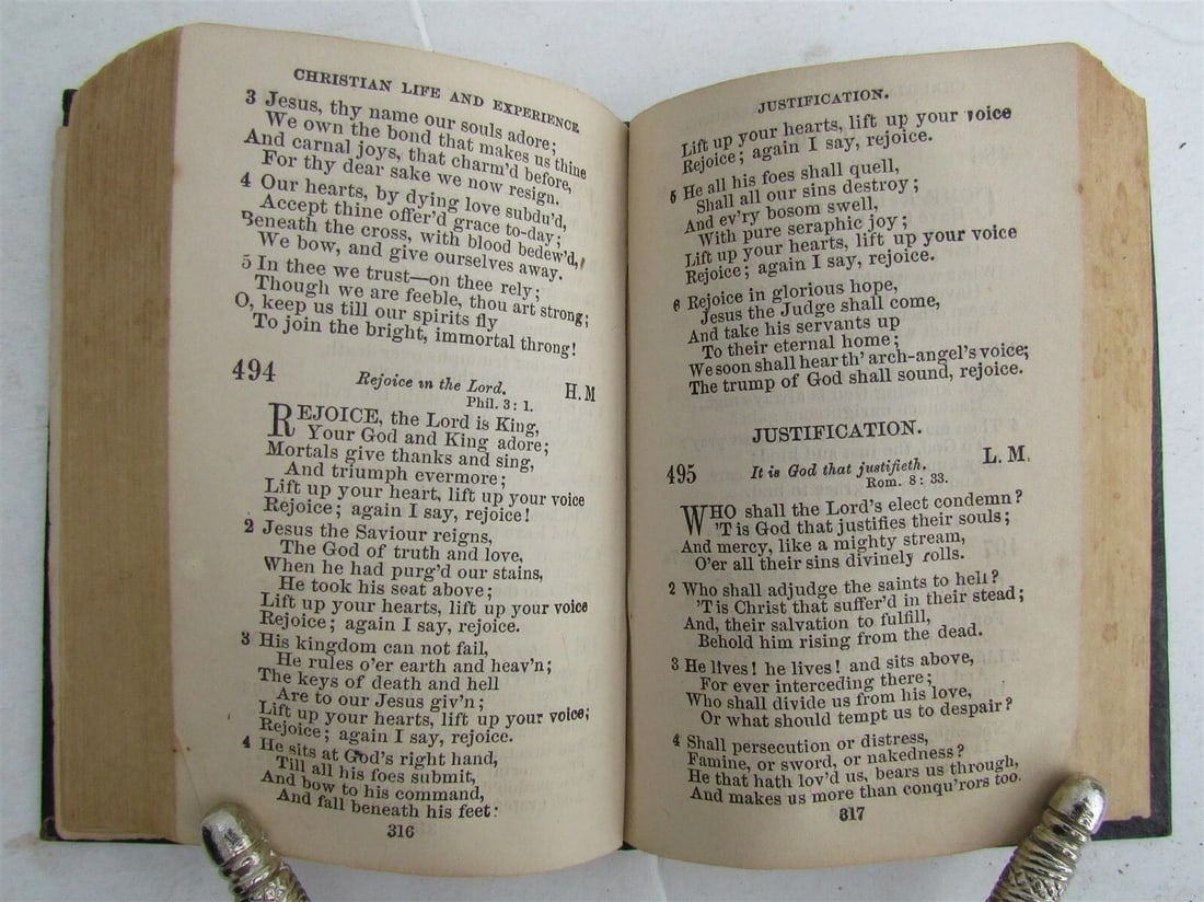 1882 FRATERNITY of BRETHREN COLLECTION OF PSALMS antique HUNTINGDON AMERICANA - 4