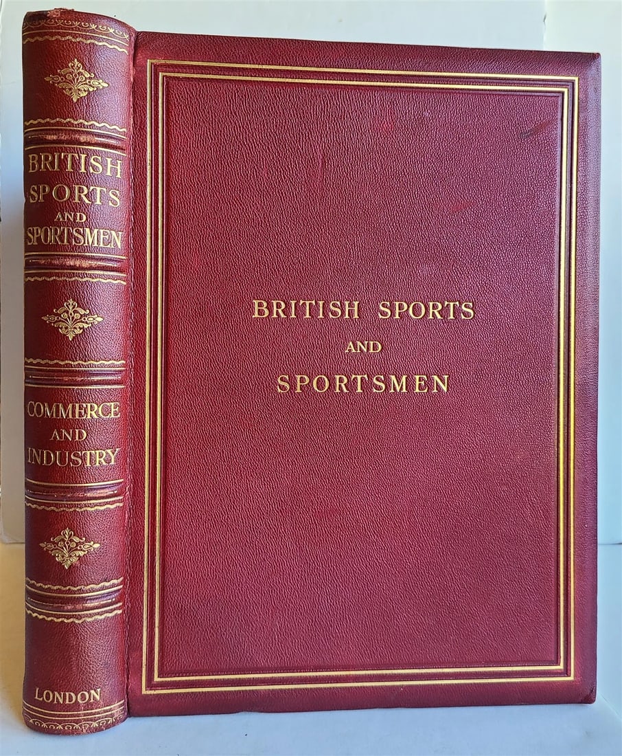 BRITISH SPORTS & SPORTSMEN antique COMMERCE & INDUSTRY ILLUSTRATED MASSIVE FOLIO (1 of 11)