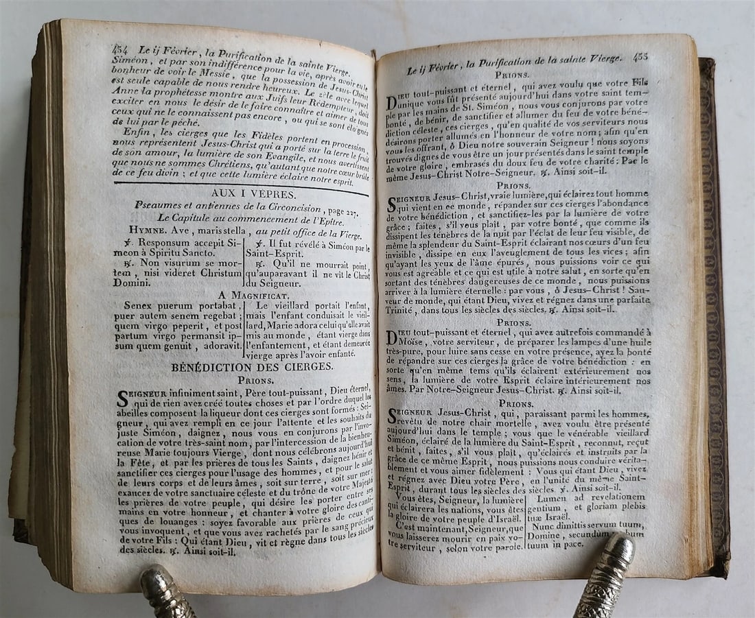 1850s OFFICE DIVIN, A L'usage de Rome in FRENCH antique - 6