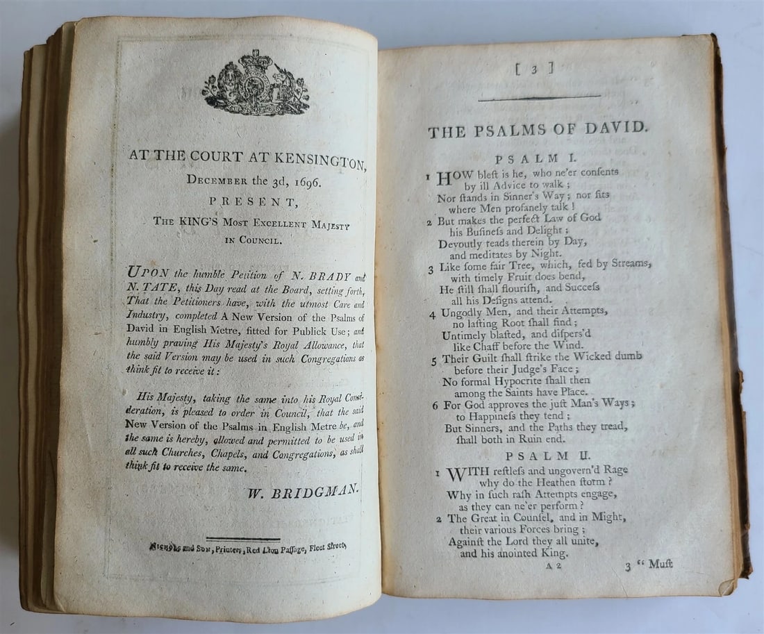 1801 DIRECTION for DEVOUT & DECENT BEHAVIOUR in PUBLIC WORSHIP of GOD antique - 8