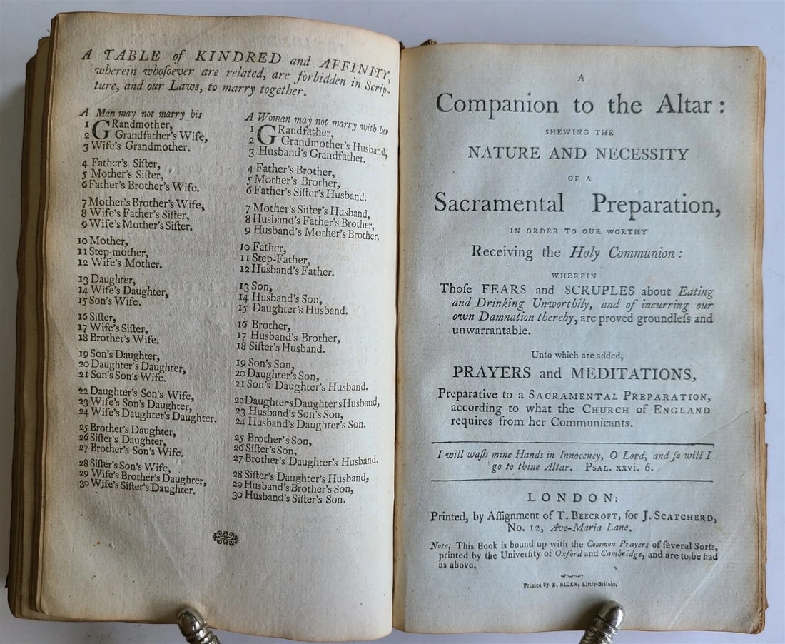 1801 DIRECTION for DEVOUT & DECENT BEHAVIOUR in PUBLIC WORSHIP of GOD antique - 9