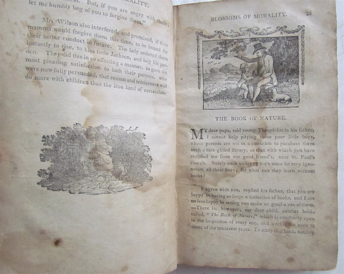 1810 BLOSSOMS of MORALITY antique PHILADELPHIA AMERICANA illustrated - 3