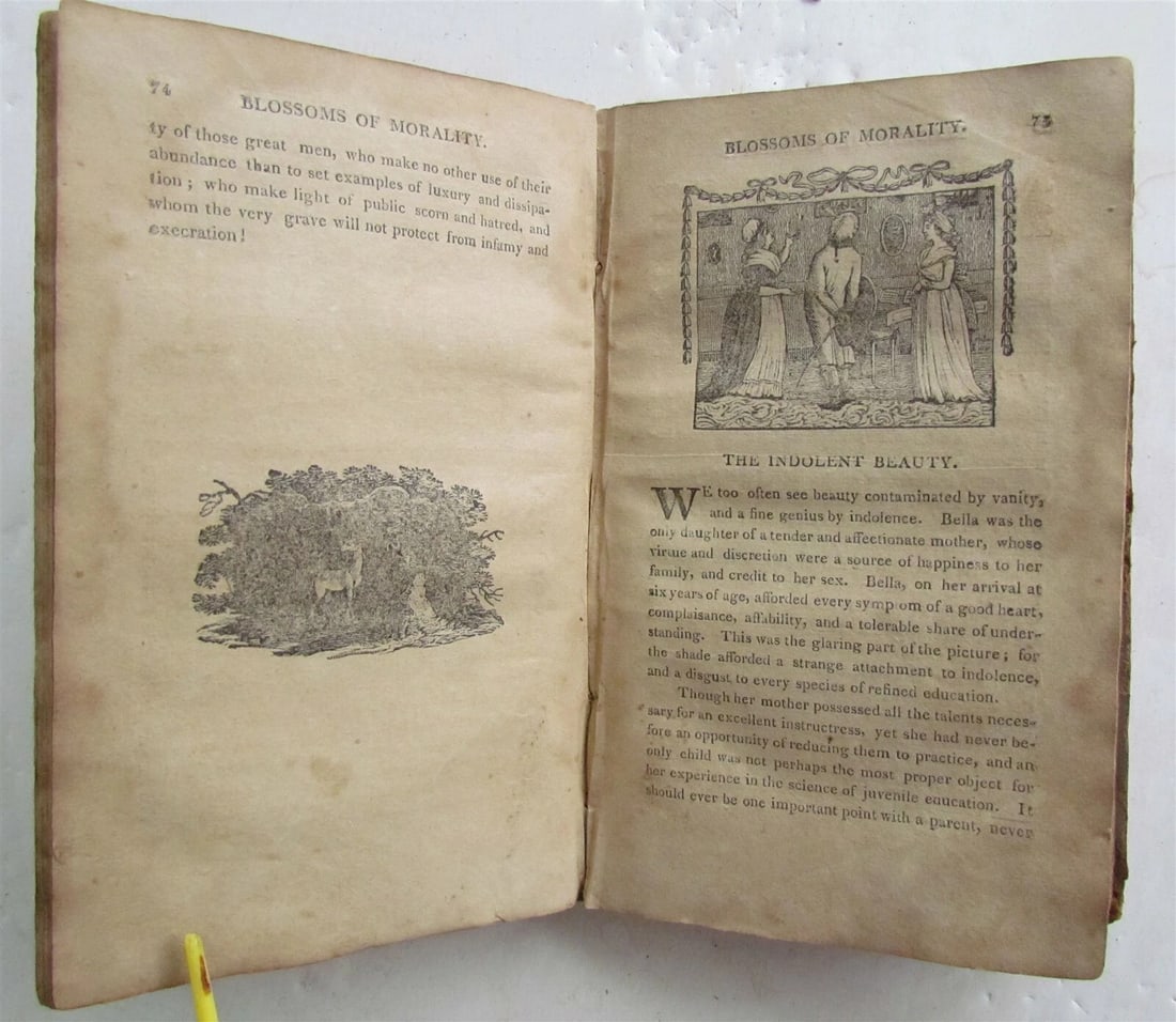 1810 BLOSSOMS of MORALITY antique PHILADELPHIA AMERICANA illustrated - 7