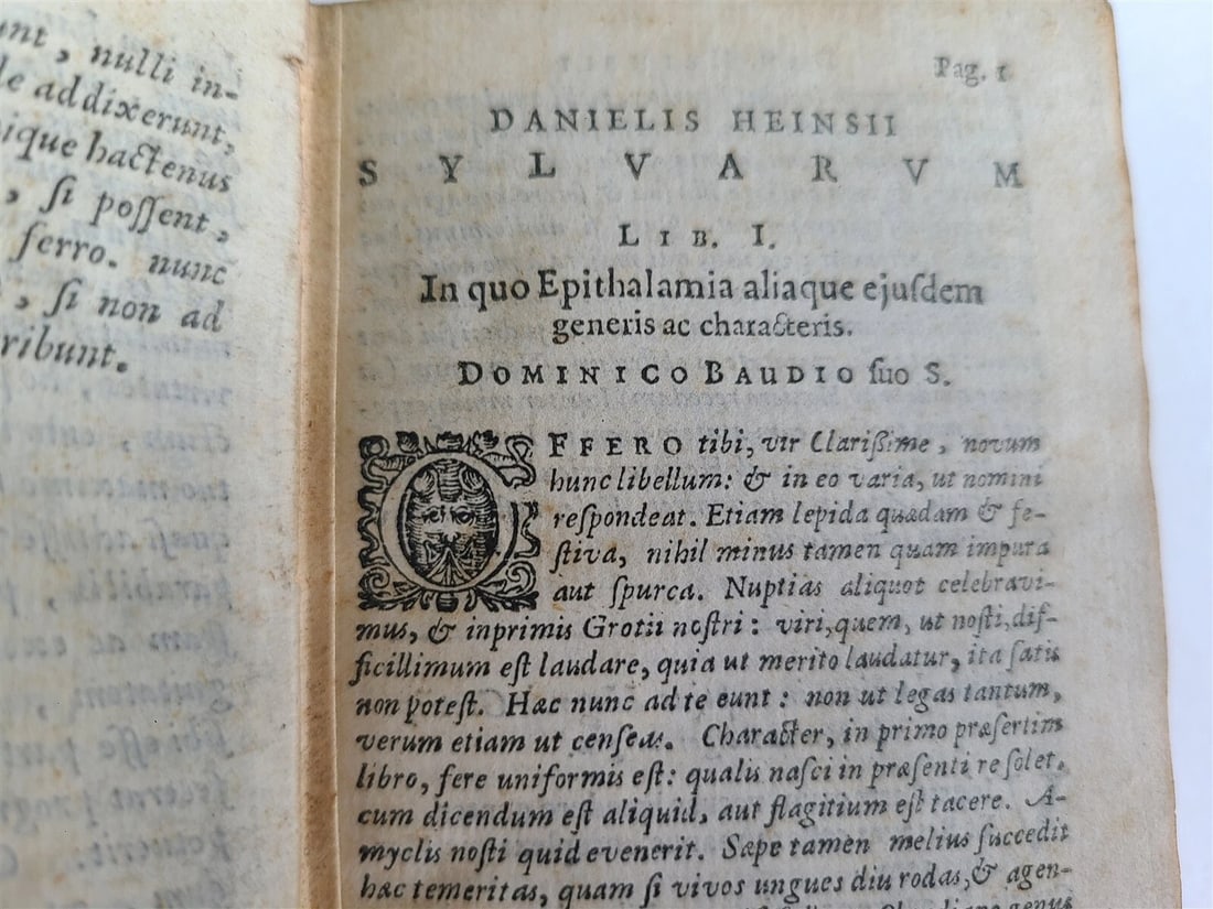 1649 POETRY LATIN & GREEK by Daniel Heinsius antique Poemata Latina et Graeca - 6