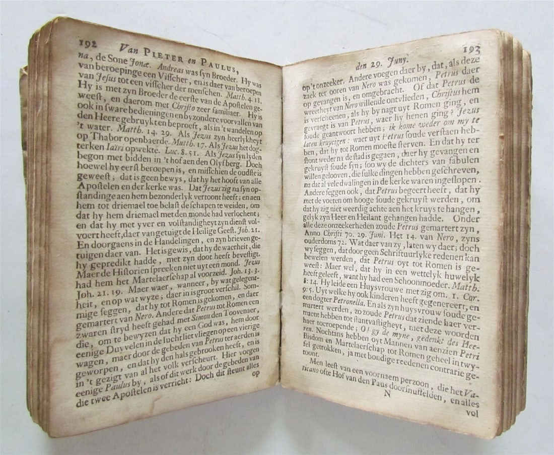 1732 ANTI-PAPIST WORK by Magyrus antique VELLUM Almanachs heiligen - 7