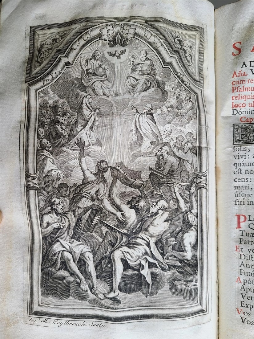 1751 BREVARIUM ROMANUM antique leather w/ brass clasps: BREVARIUM ROMANUM ex decreto sacro-sancti concilij tridentini restitutum, S. Pii V. Pontificus Maximi jussu editum,... Venice, Balleon ; 1751. Size 6 1/2 by 9 1/2" Original leather with 2 intact