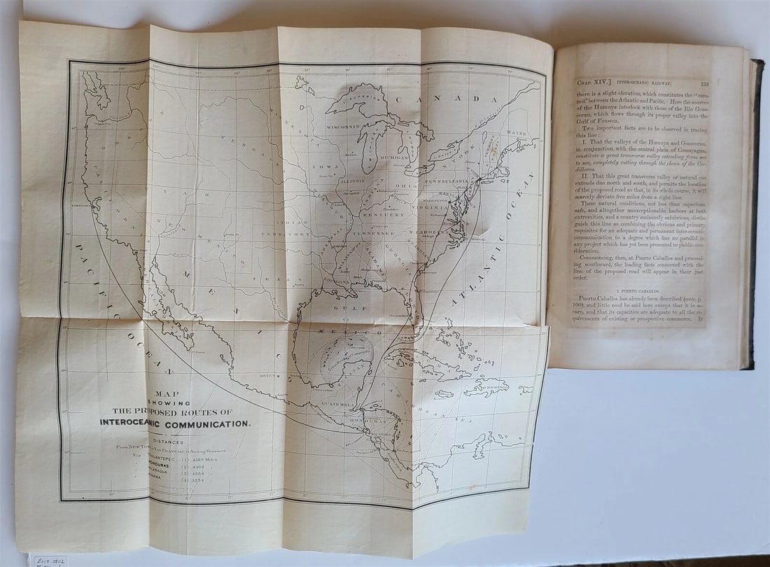 1855 NOTES ON CENTRAL AMERICA by E. G. Squier antique w/ MAPS - 3
