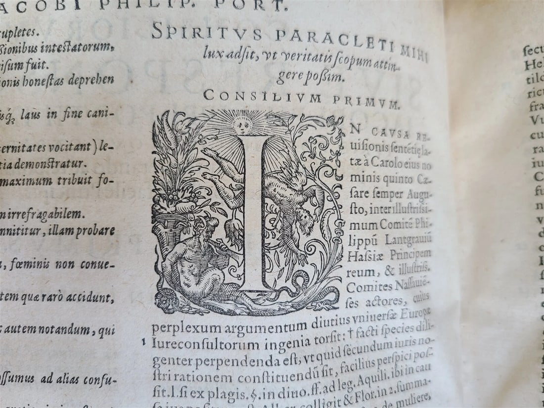 1569-1576 16th CENTURY LAW BOOK antique VELLUM BOUND FOLIO in LATIN - 10