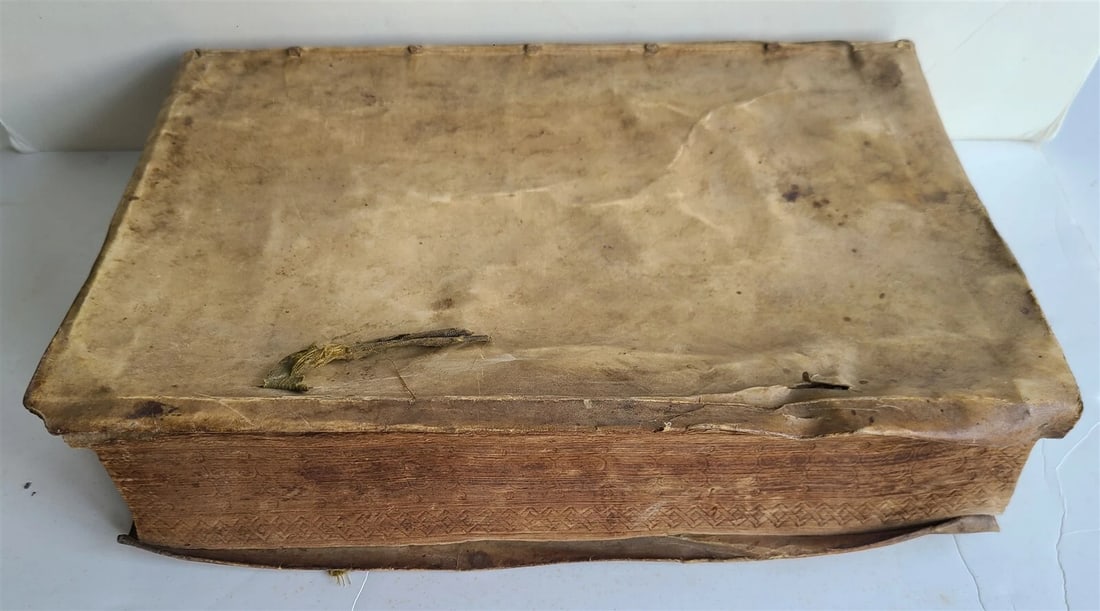 1569-1576 16th CENTURY LAW BOOK antique VELLUM BOUND FOLIO in LATIN - 5
