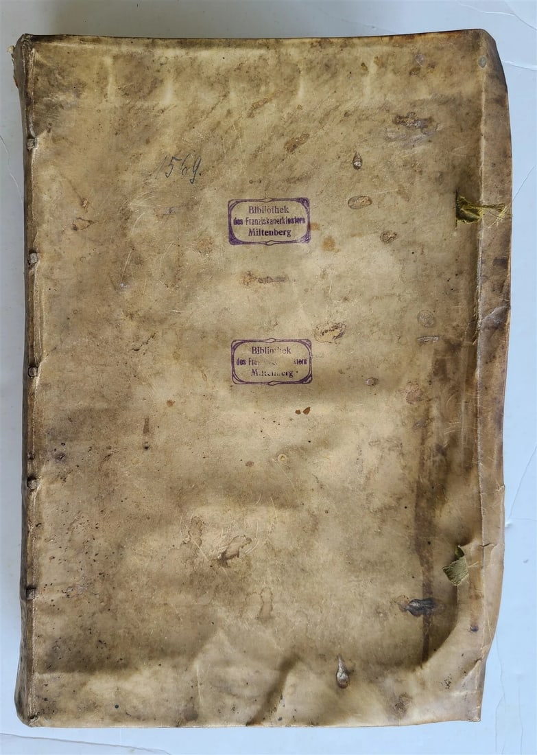 1569-1576 16th CENTURY LAW BOOK antique VELLUM BOUND FOLIO in LATIN - 6