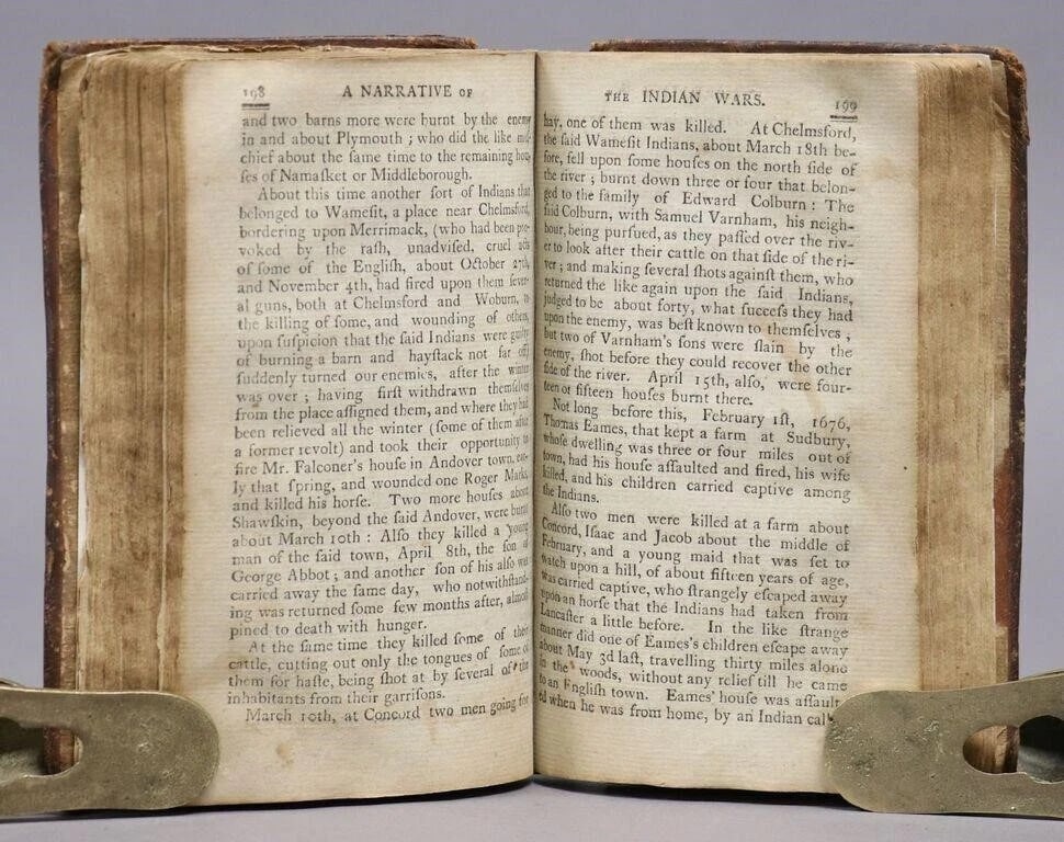 1803 NARRATIVE OF INDIAN WARS IN NEW-ENGLAND antique Stockbridge AMERICANA - 4