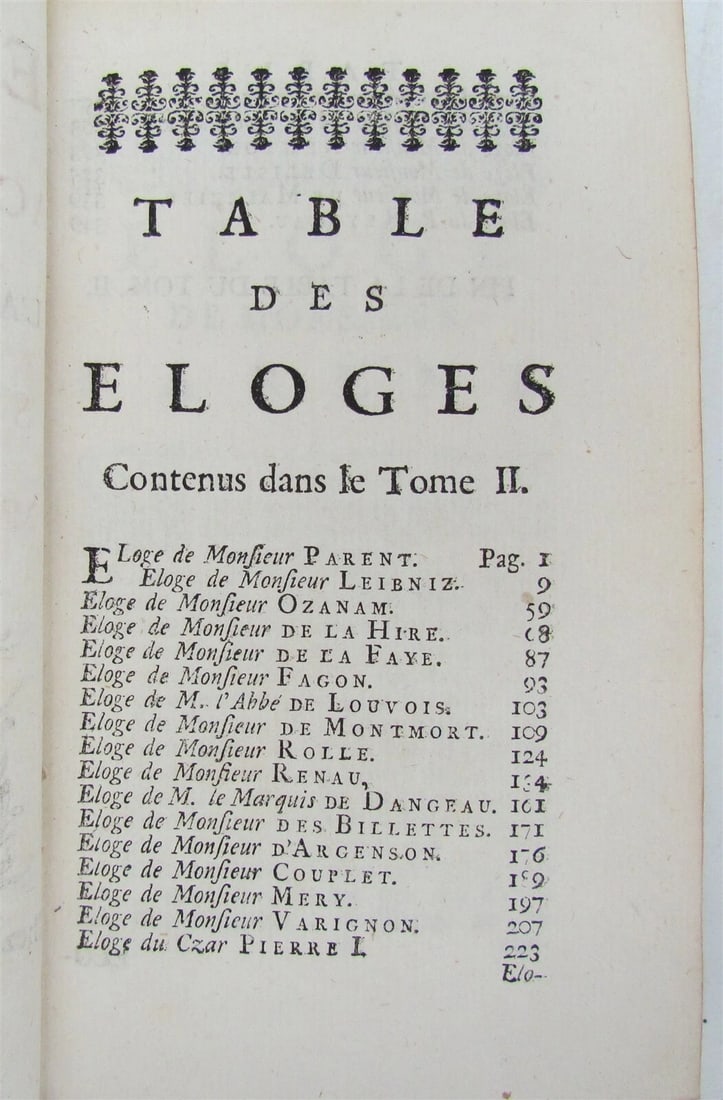 1731 2 volumes SCIENCE in FRENCH by Bernard Fontenelle antique - 5