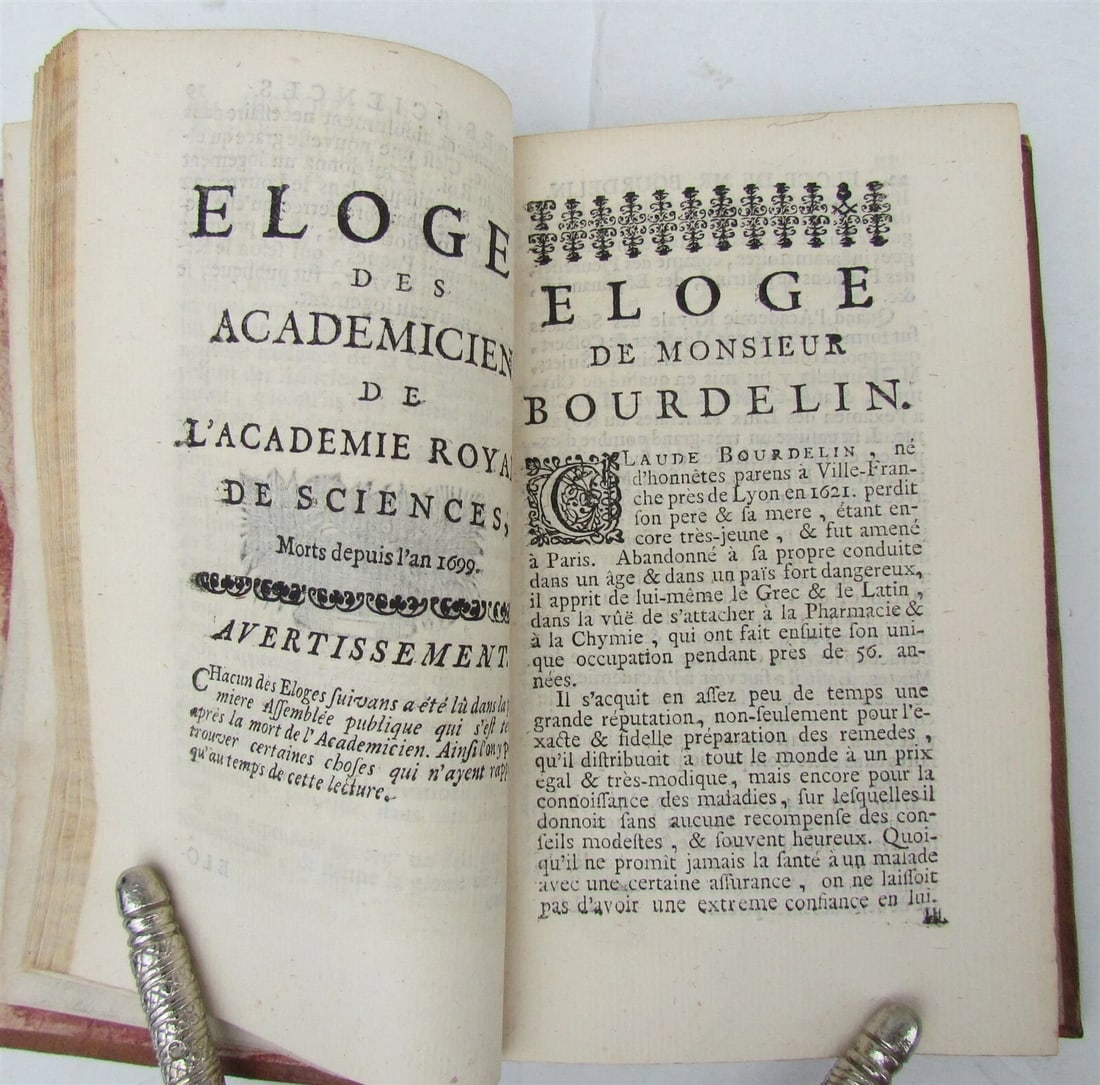 1731 2 volumes SCIENCE in FRENCH by Bernard Fontenelle antique - 6