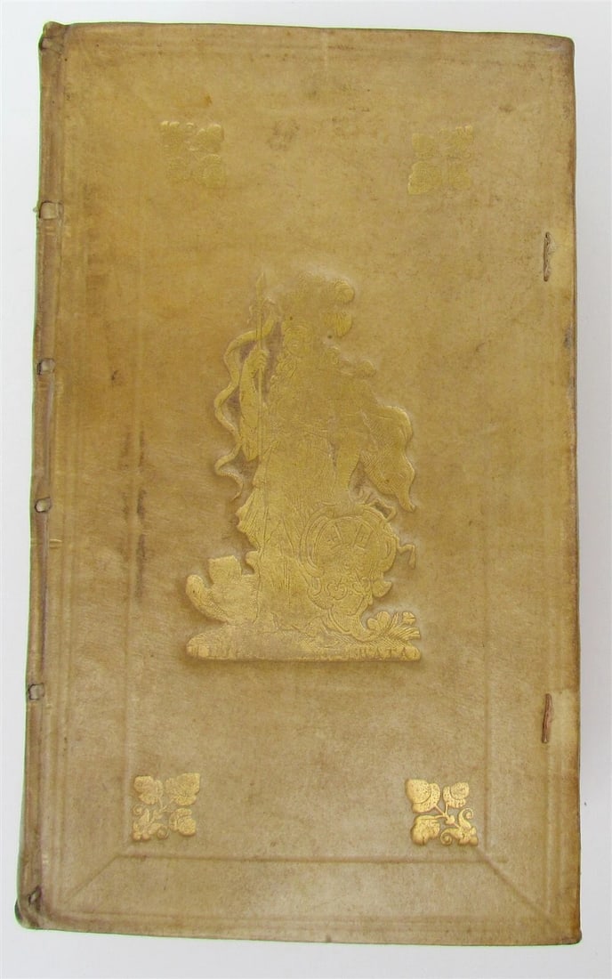 1744 ROMAN HISTORY ARMORIAL VELLUM BINDING ILLUSTRATED w/ MAP antique by FLORUS - 3