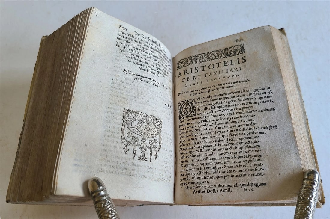 1608 ARISTOTLE in LATIN antique ARISTOTELIS STAGIRITAE VELLUM BOUND - 4