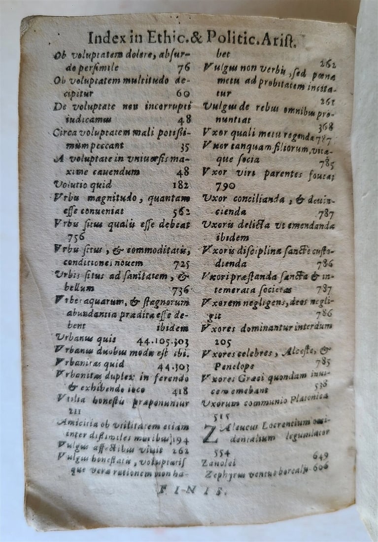 1608 ARISTOTLE in LATIN antique ARISTOTELIS STAGIRITAE VELLUM BOUND - 5