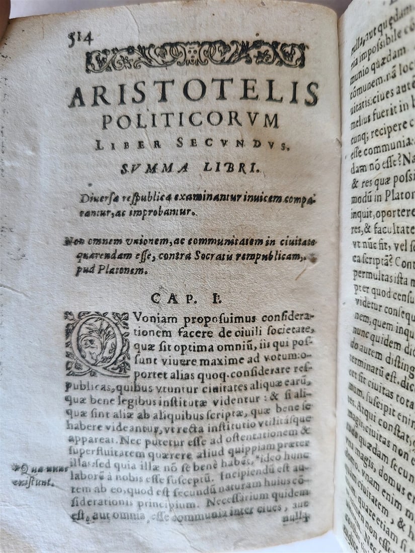 1608 ARISTOTLE in LATIN antique ARISTOTELIS STAGIRITAE VELLUM BOUND - 6