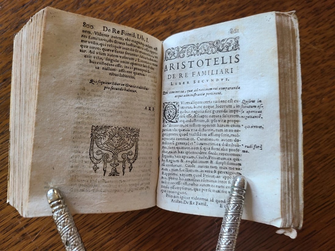 1608 ARISTOTLE in LATIN antique ARISTOTELIS STAGIRITAE VELLUM BOUND - 9