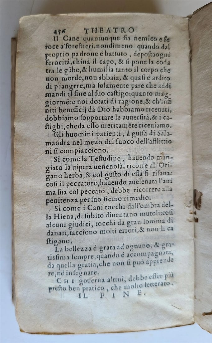 1582 Theatro morale de moderni ingegni by Cherubino Ghirardacci antique VELLUM - 7