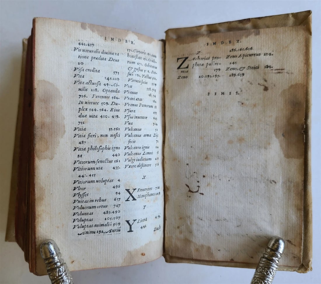 1556 Divinarum institutionum by LACTANTIUS antique VELLUM BOUND - 4