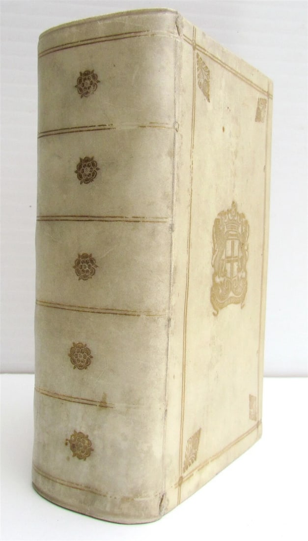 1732 TERENCE COMEDIES POETRY antique P Terentius Afer AMERSFOORT ARMORIAL VELLUM - 3