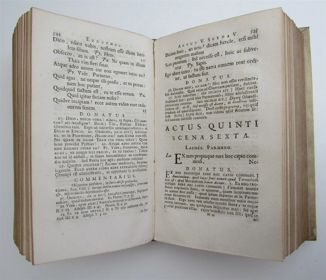 1732 TERENCE COMEDIES POETRY antique P Terentius Afer AMERSFOORT ARMORIAL VELLUM - 6