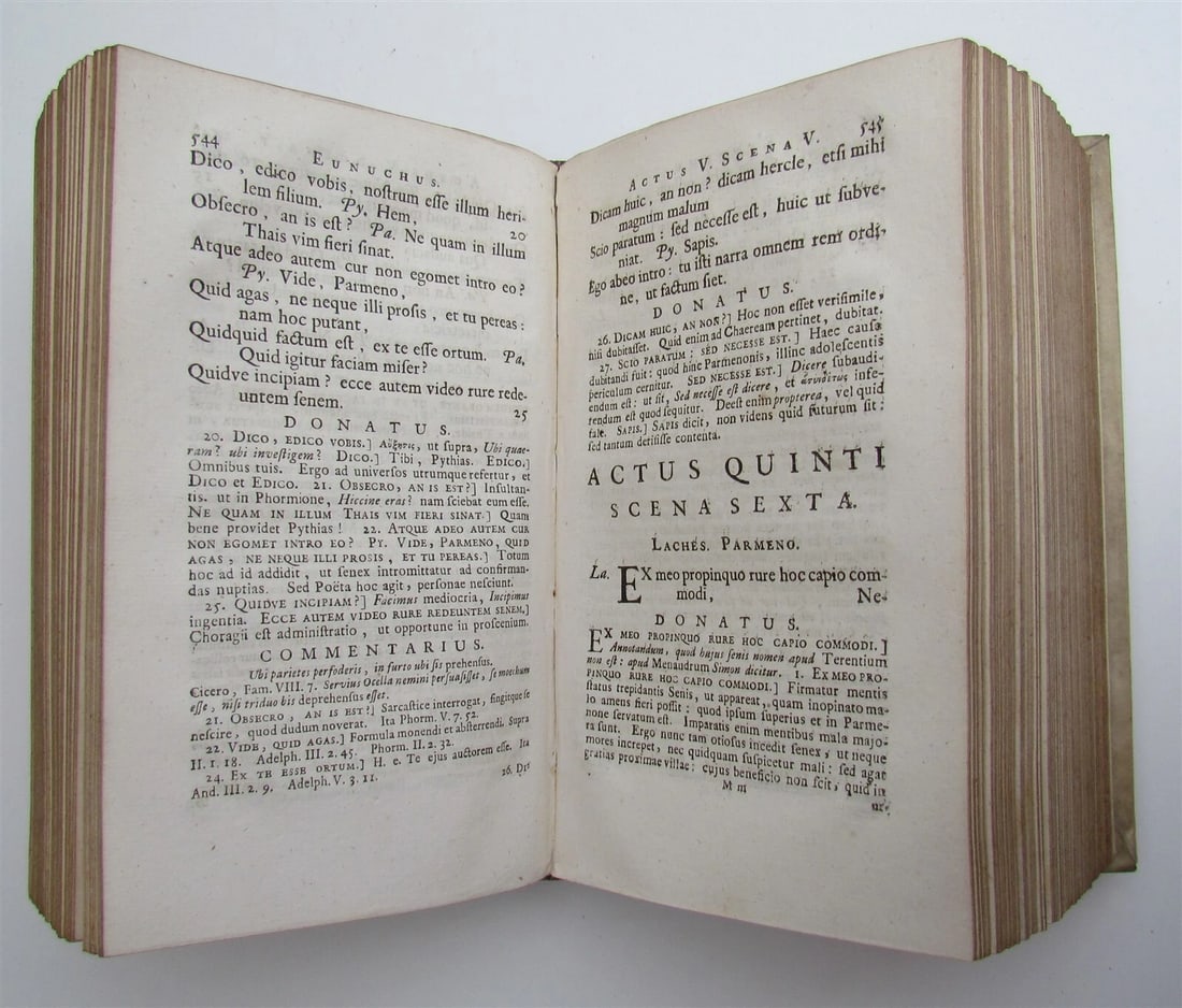 1732 TERENCE COMEDIES POETRY antique P Terentius Afer AMERSFOORT ARMORIAL VELLUM - 7