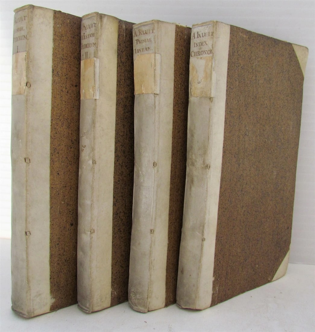 1780-91 4 volumes NETHERLANDS LAW HISTORY antique (1 of 6)