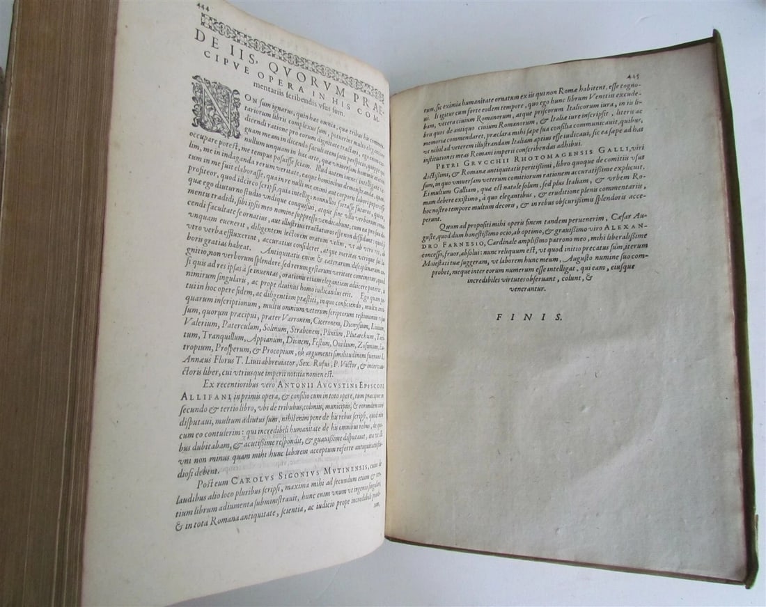 1597 ROMAN REPUBLIC COMMENTARY antique vellum bound FOLIO by Onuphrius Panvinius - 9