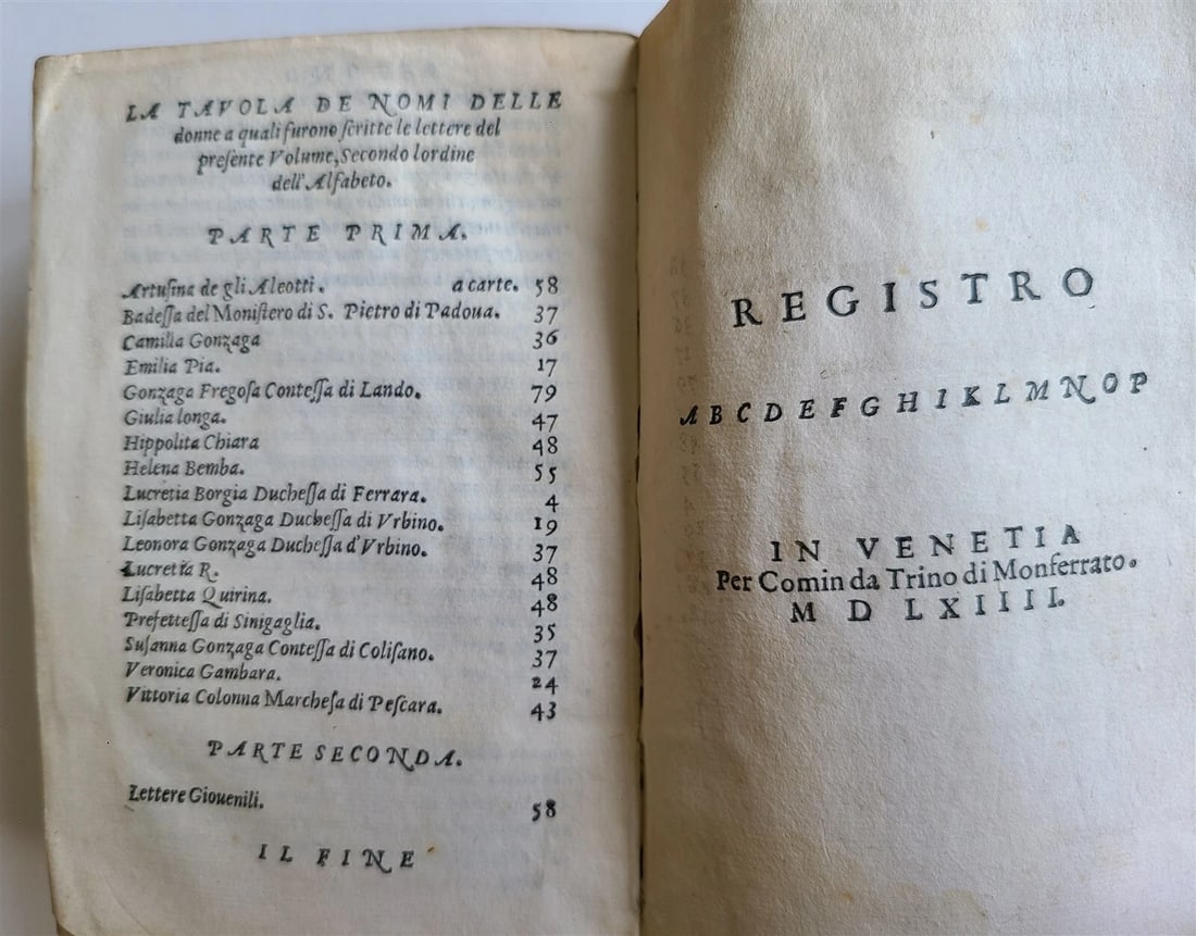 1564 PIETRO BEMBO Delle lettere a Sommi Pontefici antique VELLUM BINDING Italian - 5