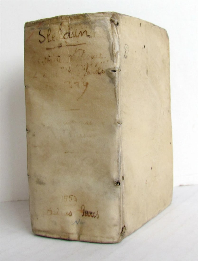 1559 SLEIDAN Summis Imperiis Babylonico Persico Graeco & Romano antique VELLUM - 2