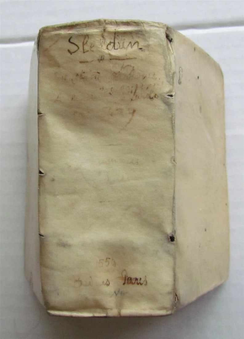 1559 SLEIDAN Summis Imperiis Babylonico Persico Graeco & Romano antique VELLUM - 3