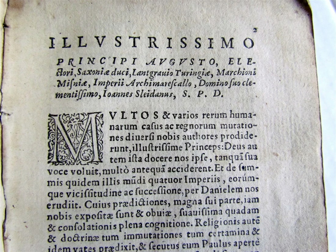 1559 SLEIDAN Summis Imperiis Babylonico Persico Graeco & Romano antique VELLUM - 4