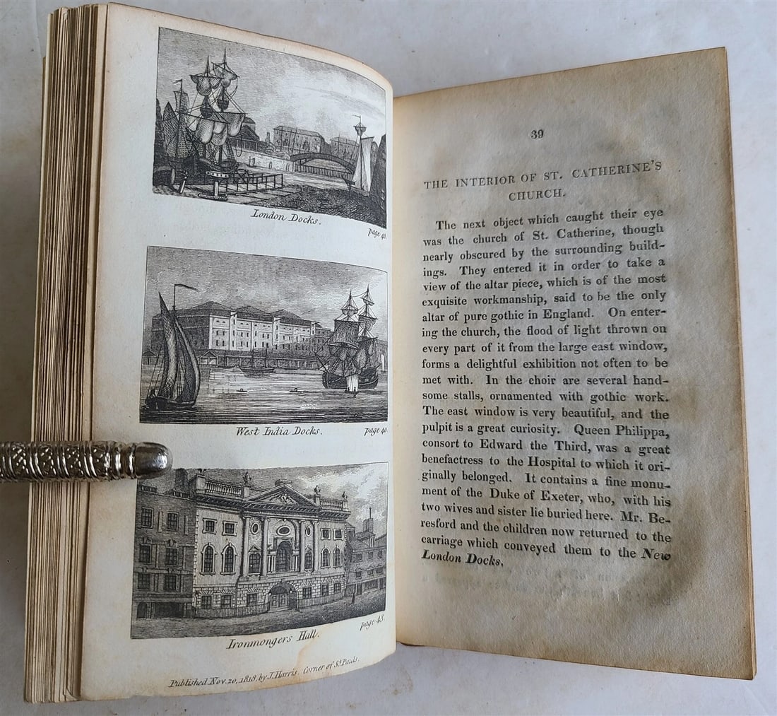1818 A VISIT TO UNCLE WILLIAM in TOWN antique illustrated CHILDRENS BOOK - 8