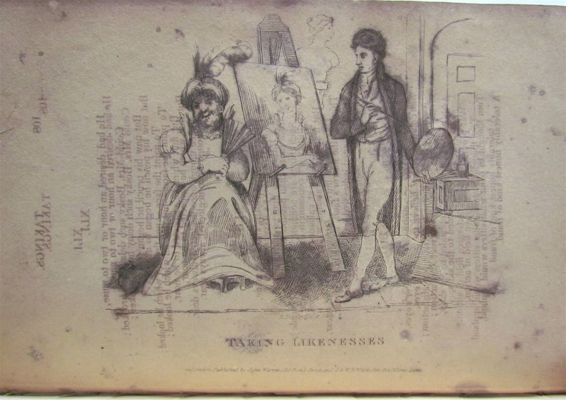 1821 TAKINGS or LIFE OF COLLEGIAN A POEM ILLUSTRATED 26 ETCHINGS antique 1st ED. - 8