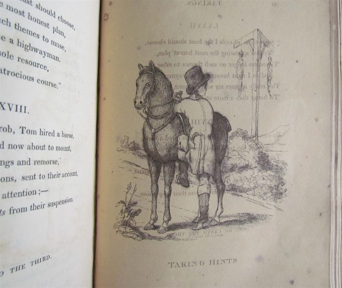 1821 TAKINGS or LIFE OF COLLEGIAN A POEM ILLUSTRATED 26 ETCHINGS antique 1st ED. - 9