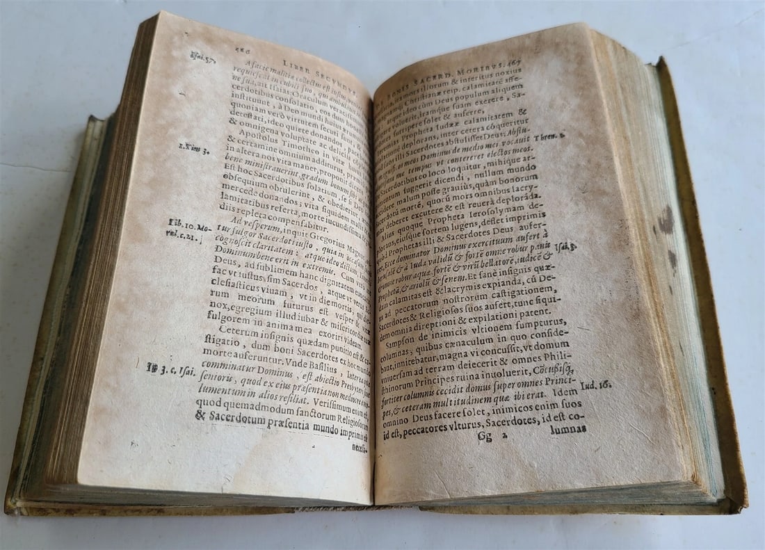 1615-1616 THEOLOGY WORKS by Pierre de Besse antique VELLUM BOUND - 11
